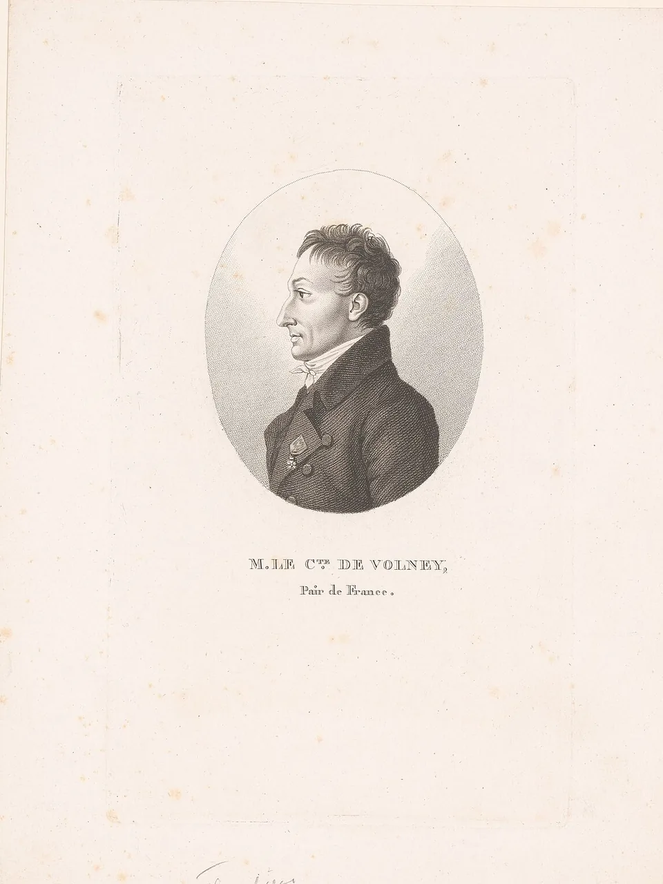 Portrait of Constantin-François Volney