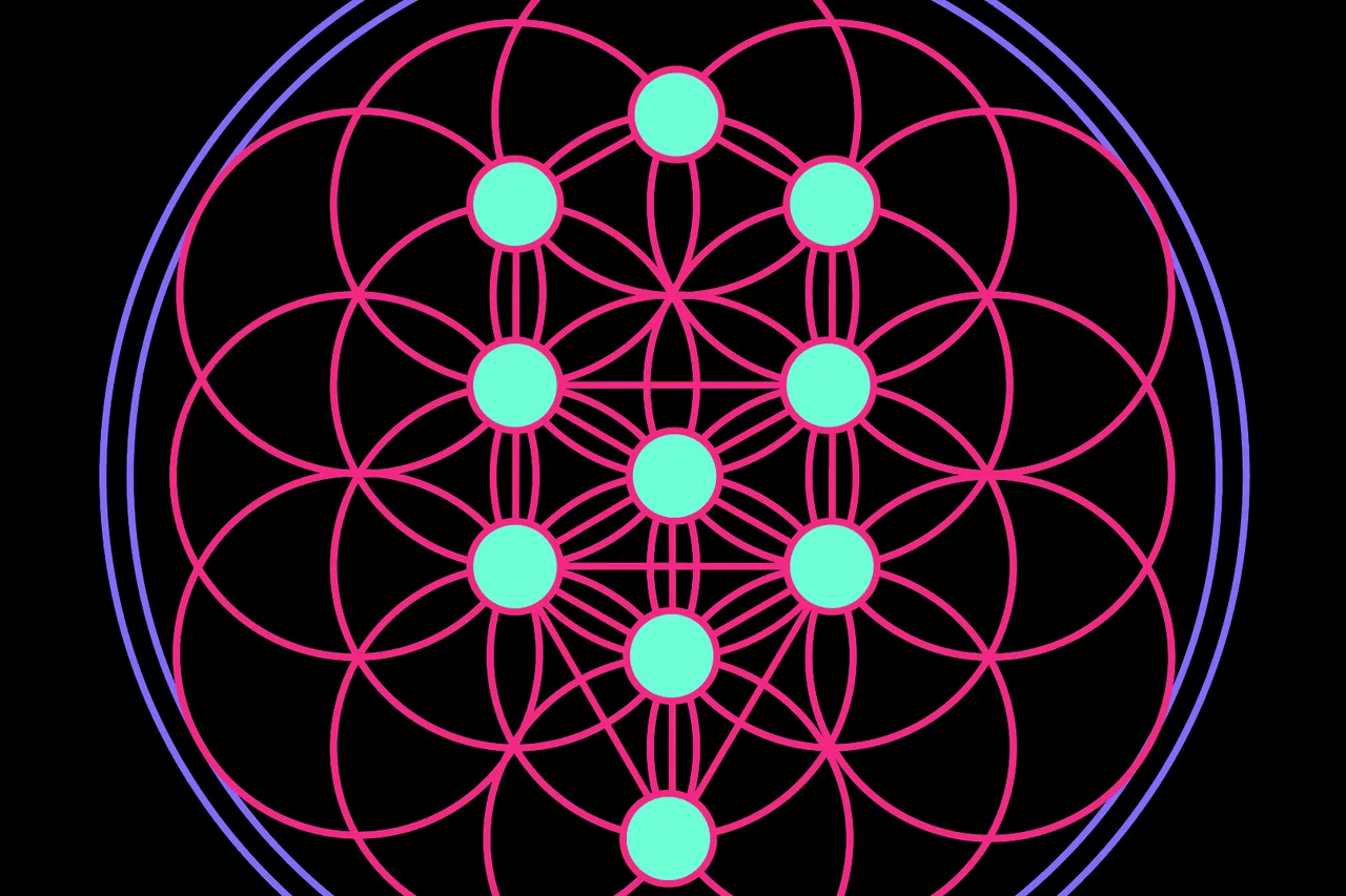 Plate for The Flower of Life