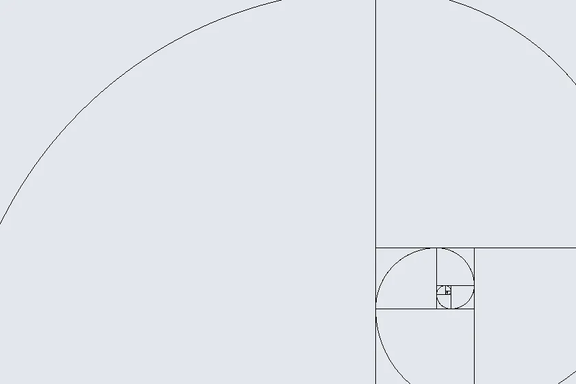 Plate for The Golden Ratio / Fibonacci Spiral